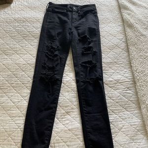 American Eagle ripped skinny jeans